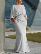 CLARA™ - ELEGANT DRAPED MAXI DRESS