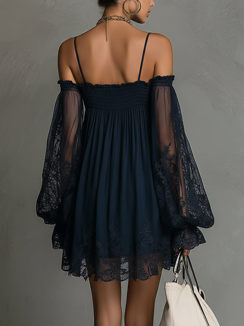 MARJORIE™ - ELEGANT CHIFFON MINI DRESS