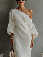 PHYLLIS™ - ELEGANT COTTON-LINEN MAXI DRESS
