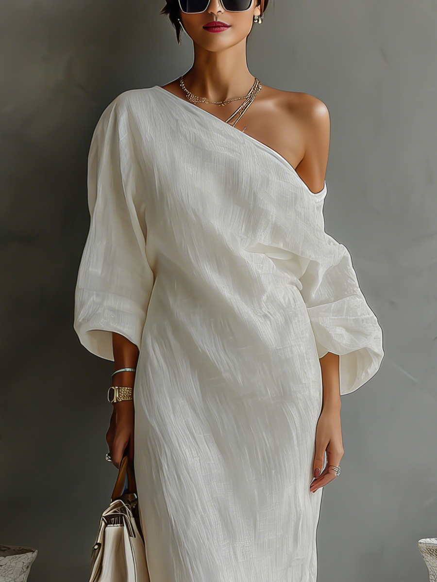 PHYLLIS™ - ELEGANT COTTON-LINEN MAXI DRESS