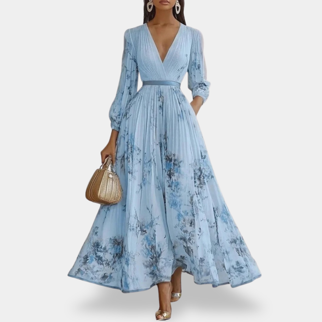 ROWELLA™ - ELEGANT PLEATED MAXI DRESS
