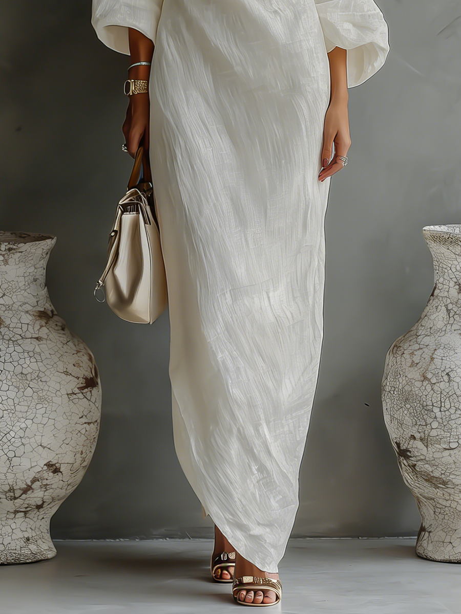 PHYLLIS™ - ELEGANT COTTON-LINEN MAXI DRESS