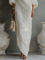 PHYLLIS™ - ELEGANT COTTON-LINEN MAXI DRESS