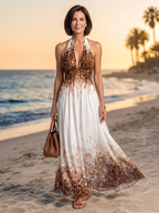 ORLUNE™ - PLEATED WHITE MIDI DRESS