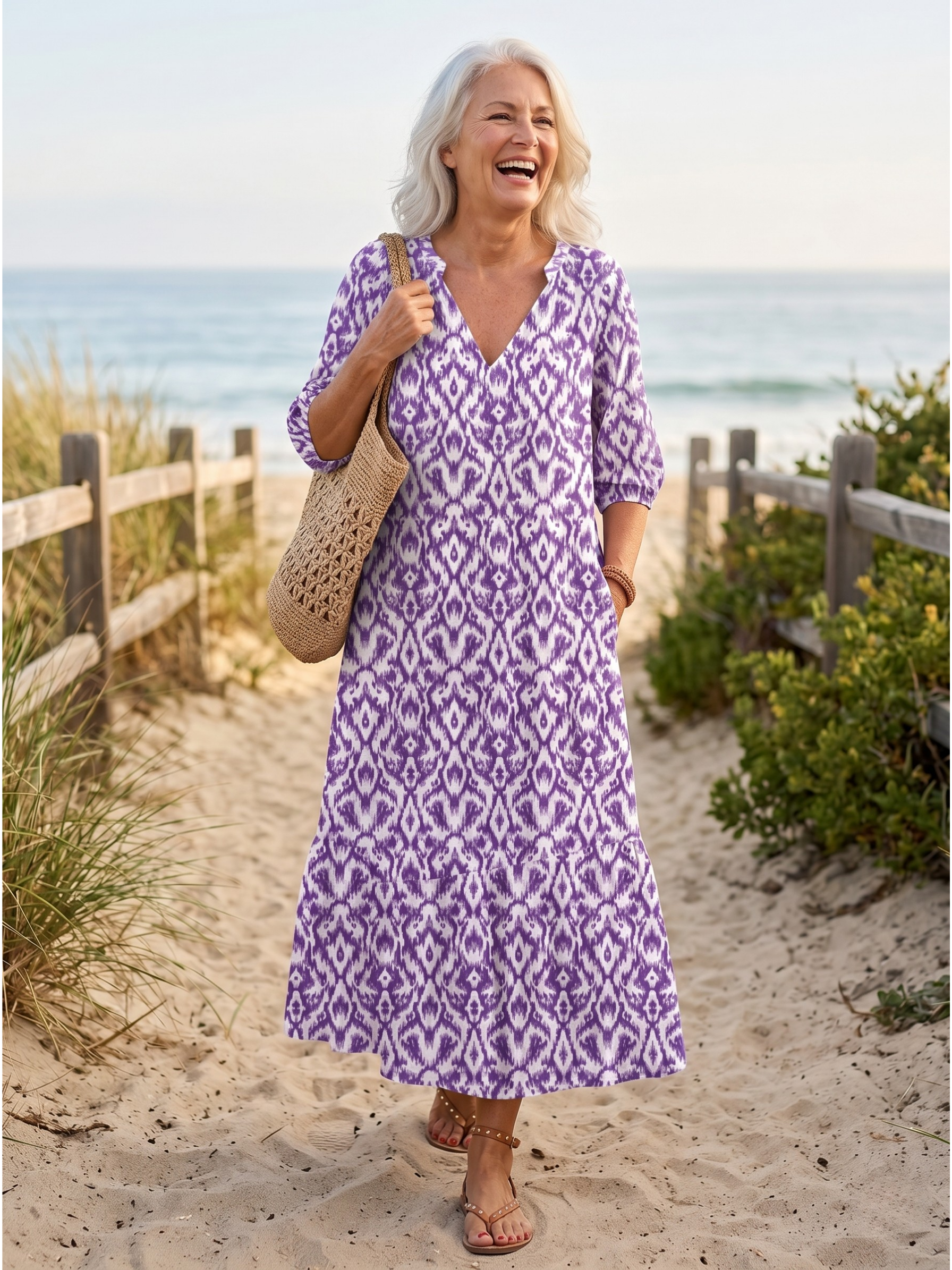 AMALIA™  - BOHO VINTAGE SUMMER MAXI DRESS