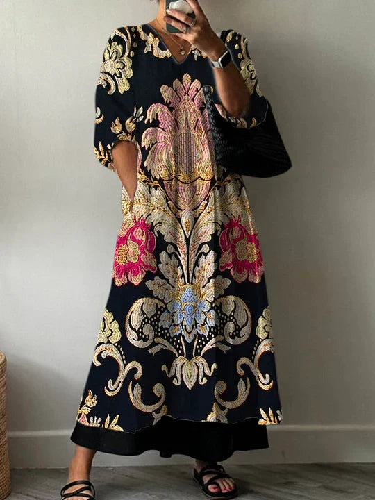 KLARA™ - ELEGANT DRAPED MAXI DRESS