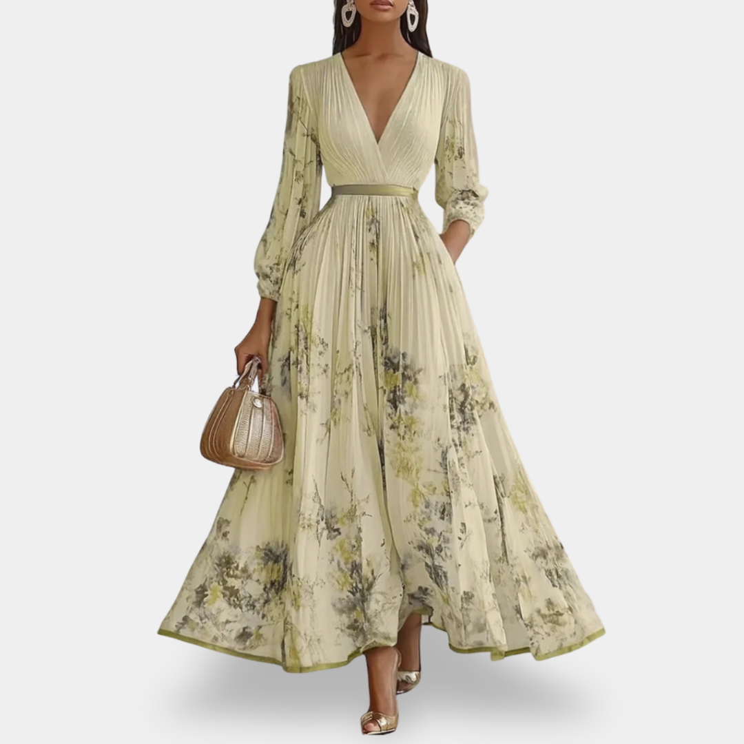 ROWELLA™ - ELEGANT PLEATED MAXI DRESS