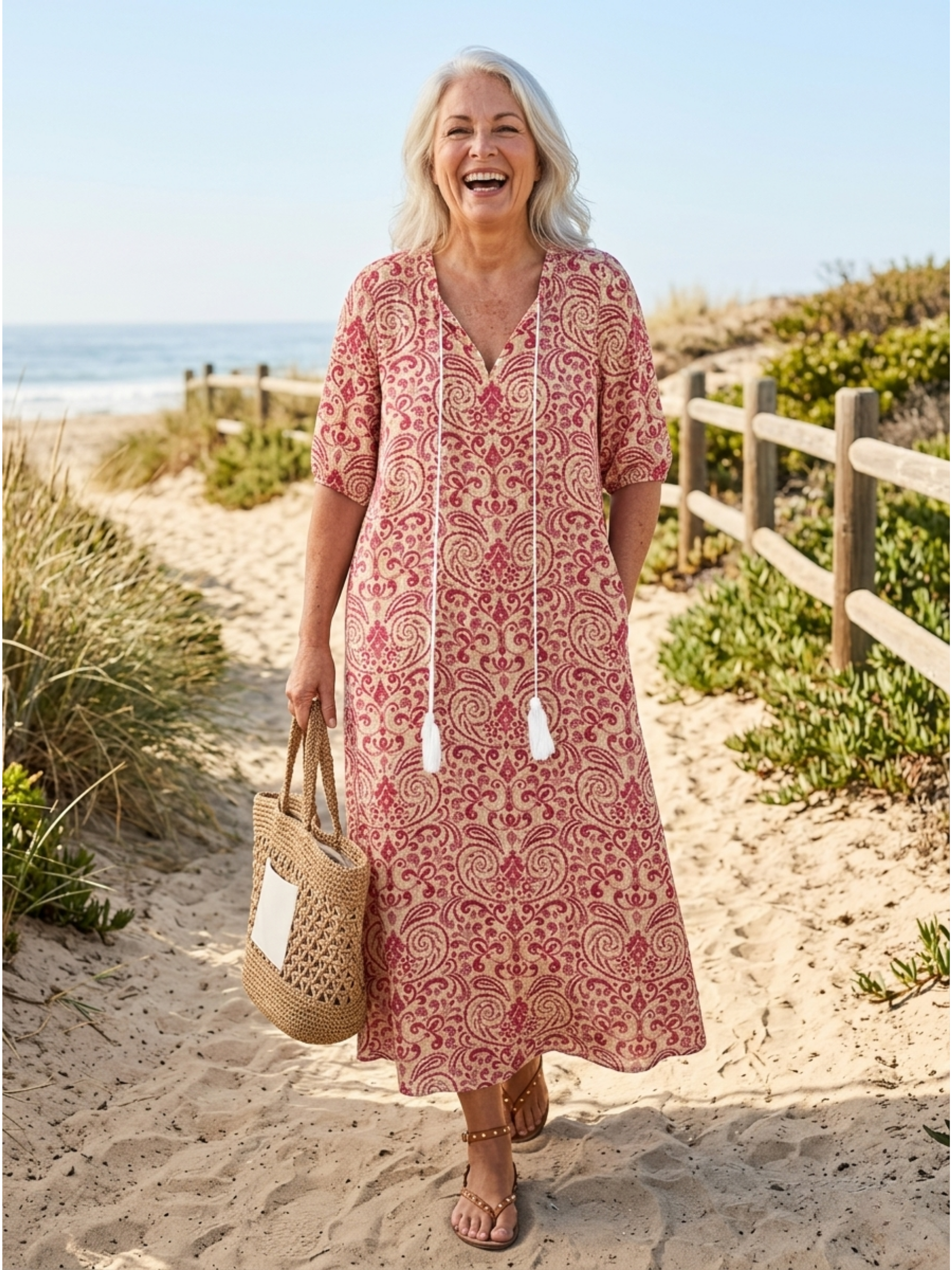 AMALIA™  - BOHO VINTAGE SUMMER MAXI DRESS