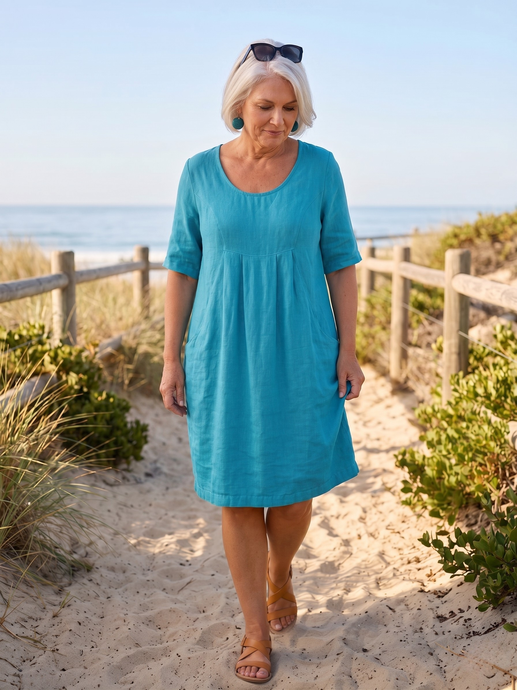MARLEY™  - EVERYDAY POCKET MIDI DRESS