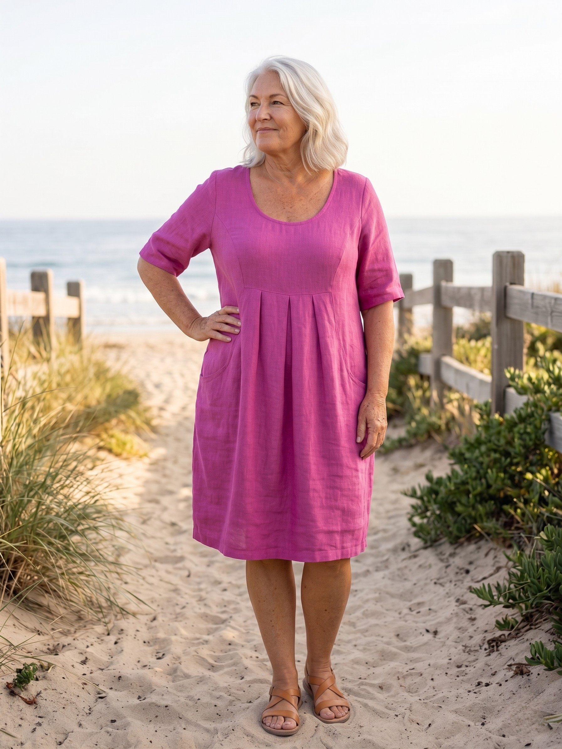 MARLEY™  - EVERYDAY POCKET MIDI DRESS