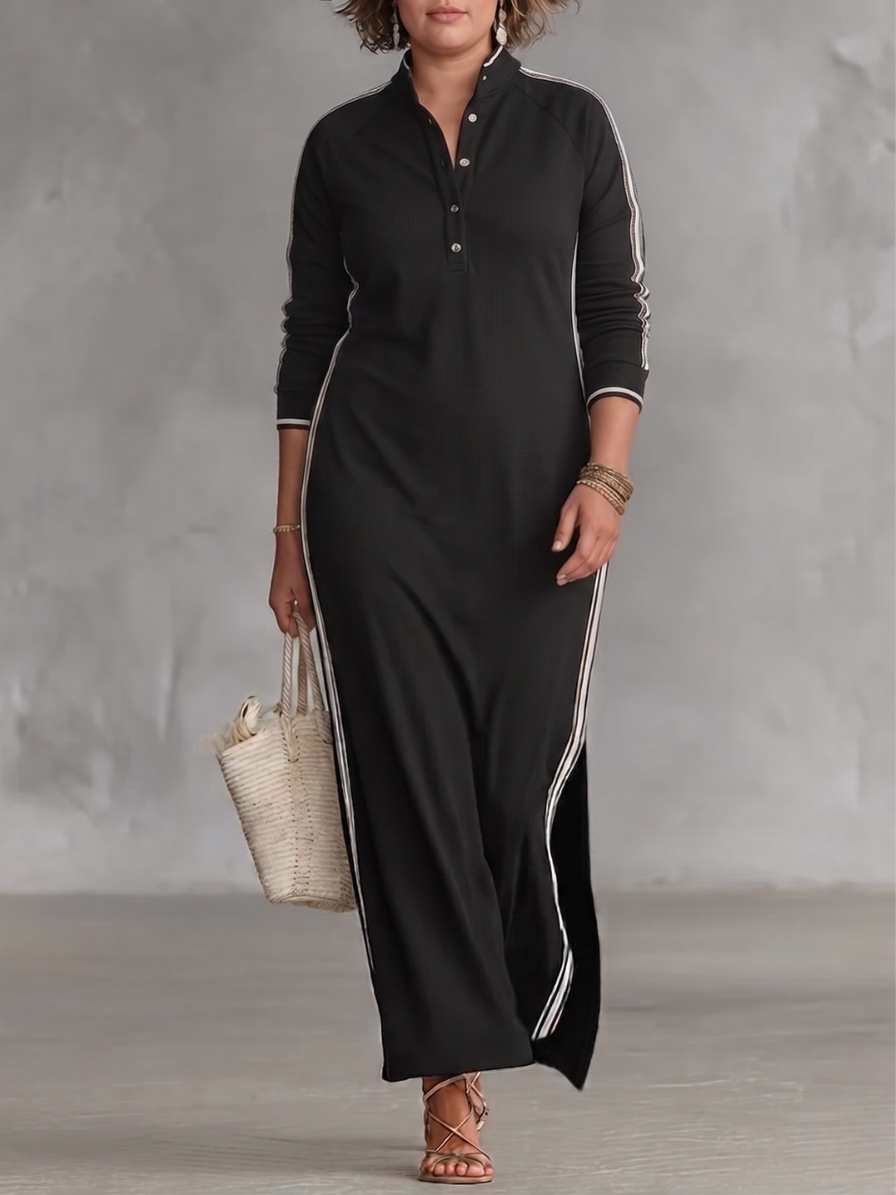BARBARA™ - LINEN BUTTONED SUMMER MAXI DRESS