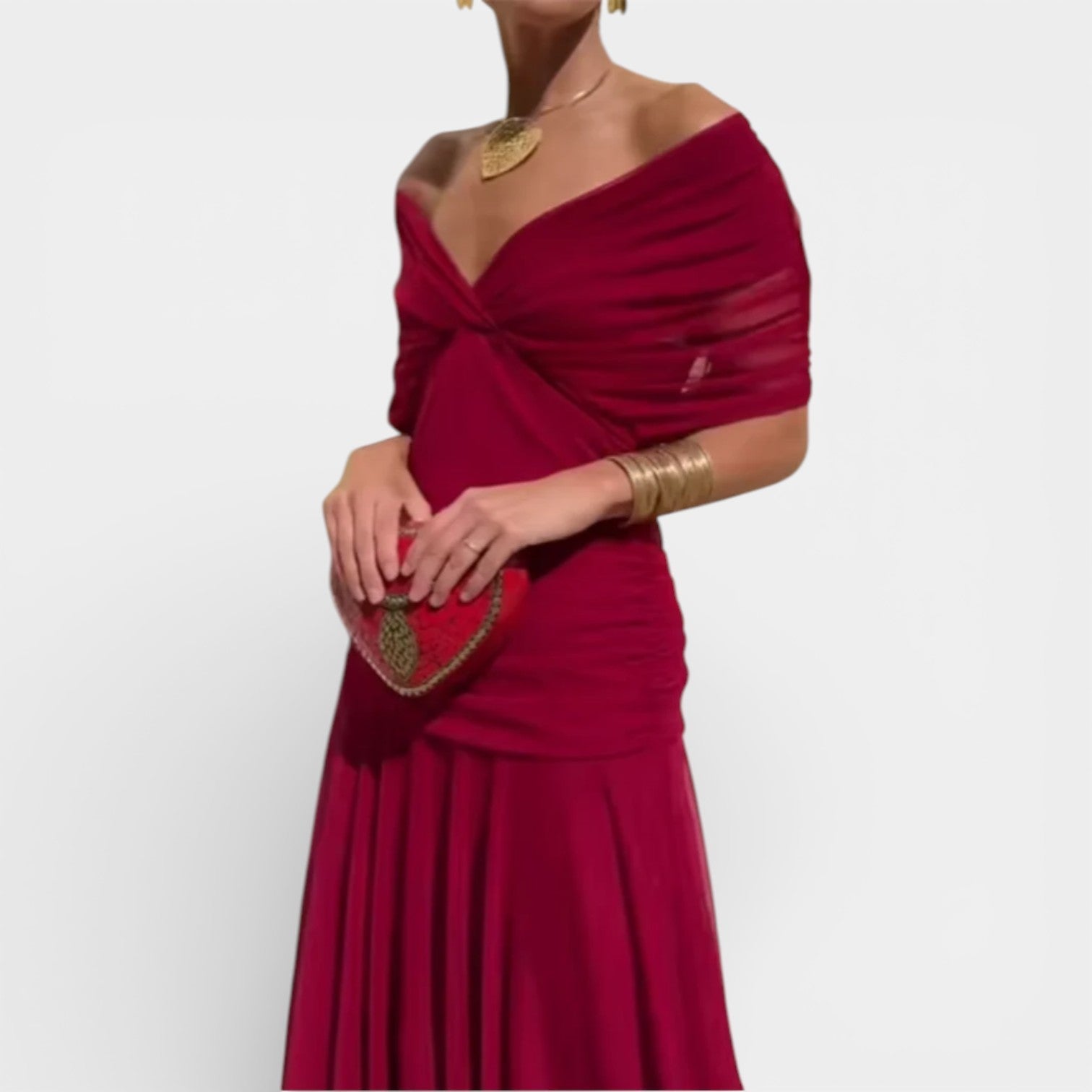 LOUISE - V-NECK SPRING MAXI DRESS