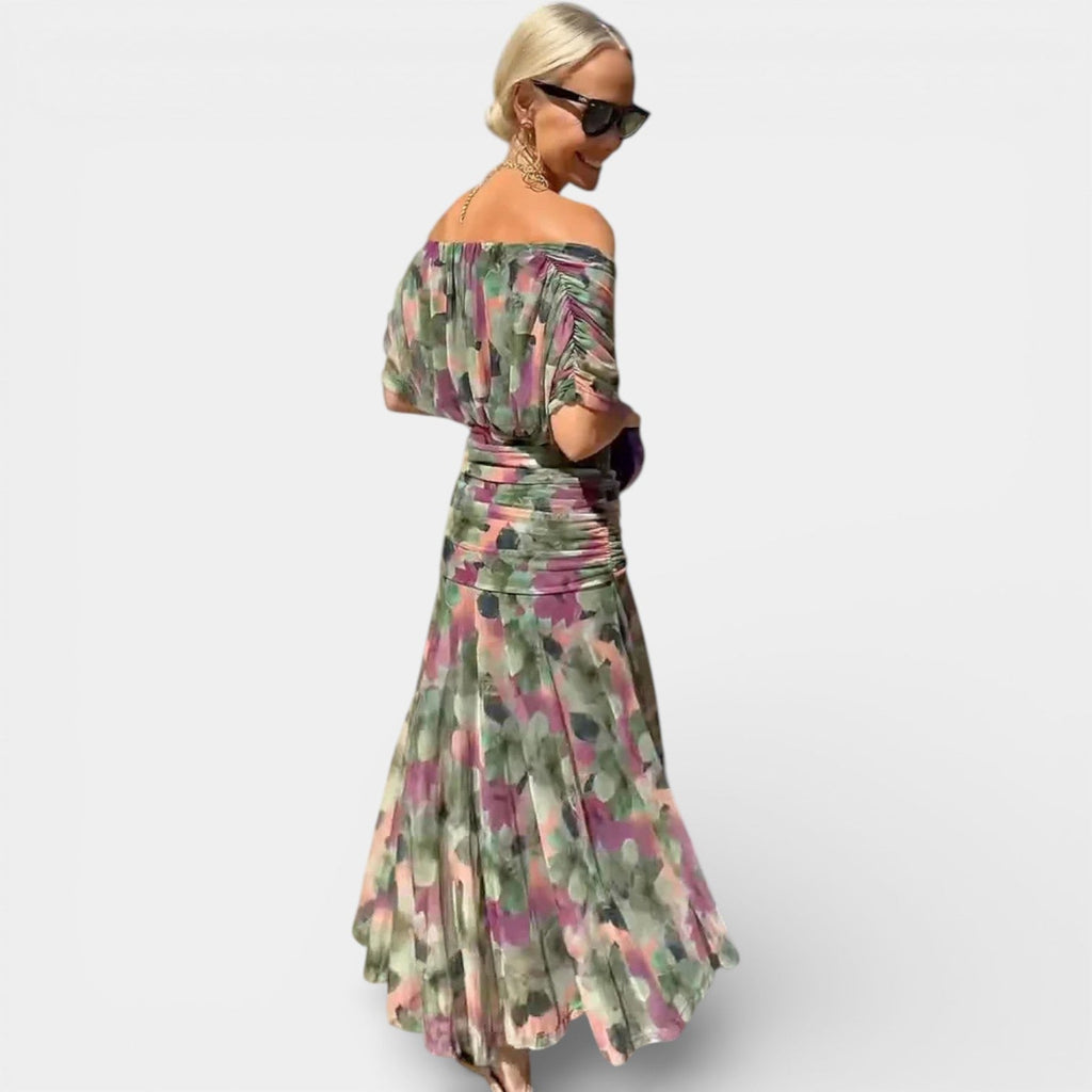 LOUISE - V-NECK SPRING MAXI DRESS