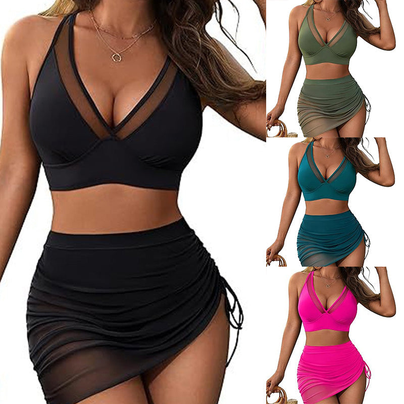 Lace Two-Piece Swimsuit Set