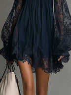 MARJORIE™ - ELEGANT CHIFFON MINI DRESS