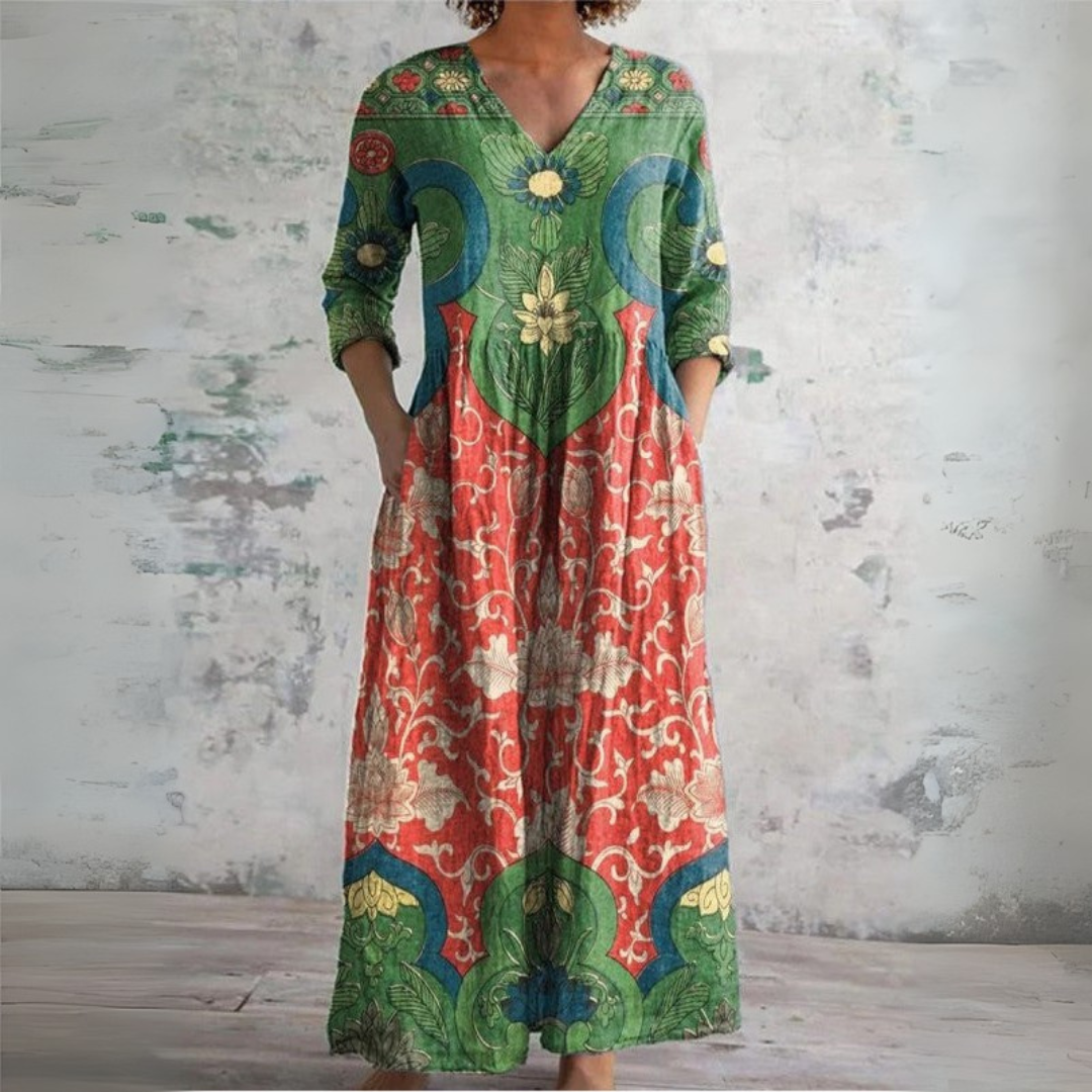JUDITH™ - ELEGANT VINTAGE MAXI DRESS