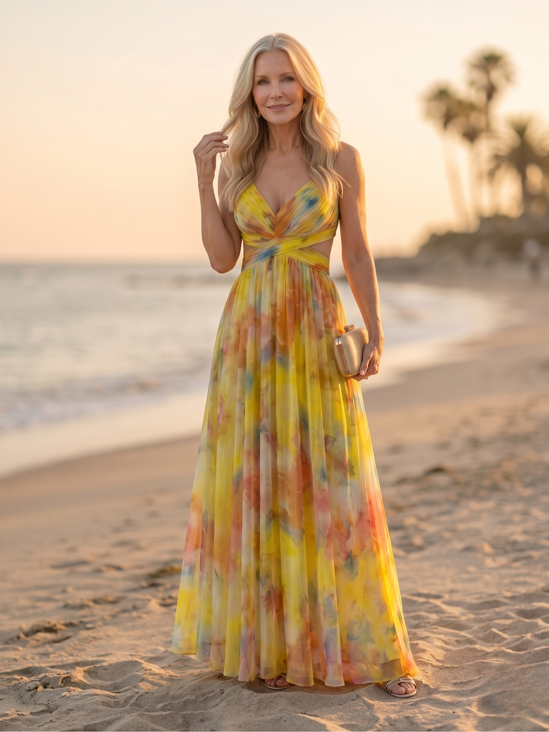 ISEL™ - SOFT WRAP MAXI DRESS
