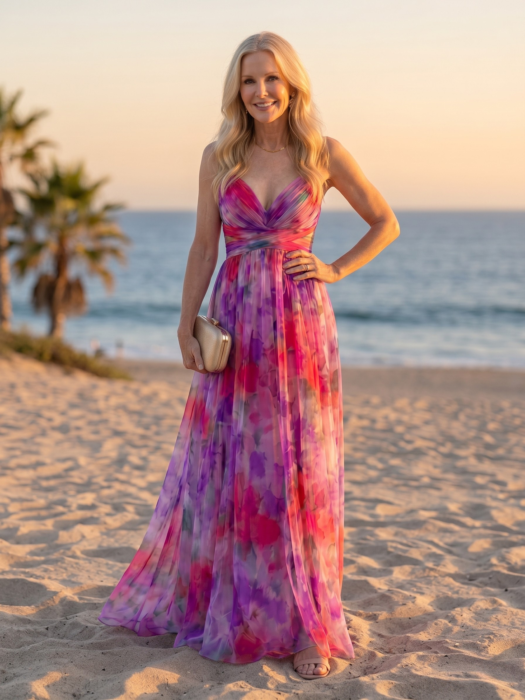 ISEL™ - SOFT WRAP MAXI DRESS