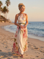 AMIEL™ - LIGHT FLORAL MAXI DRESS