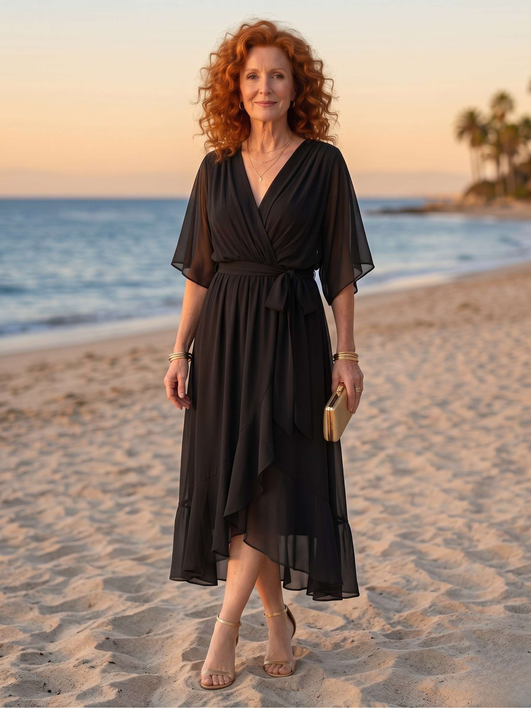 ELRIC™ - LIGHT DRAPE MIDI DRESS