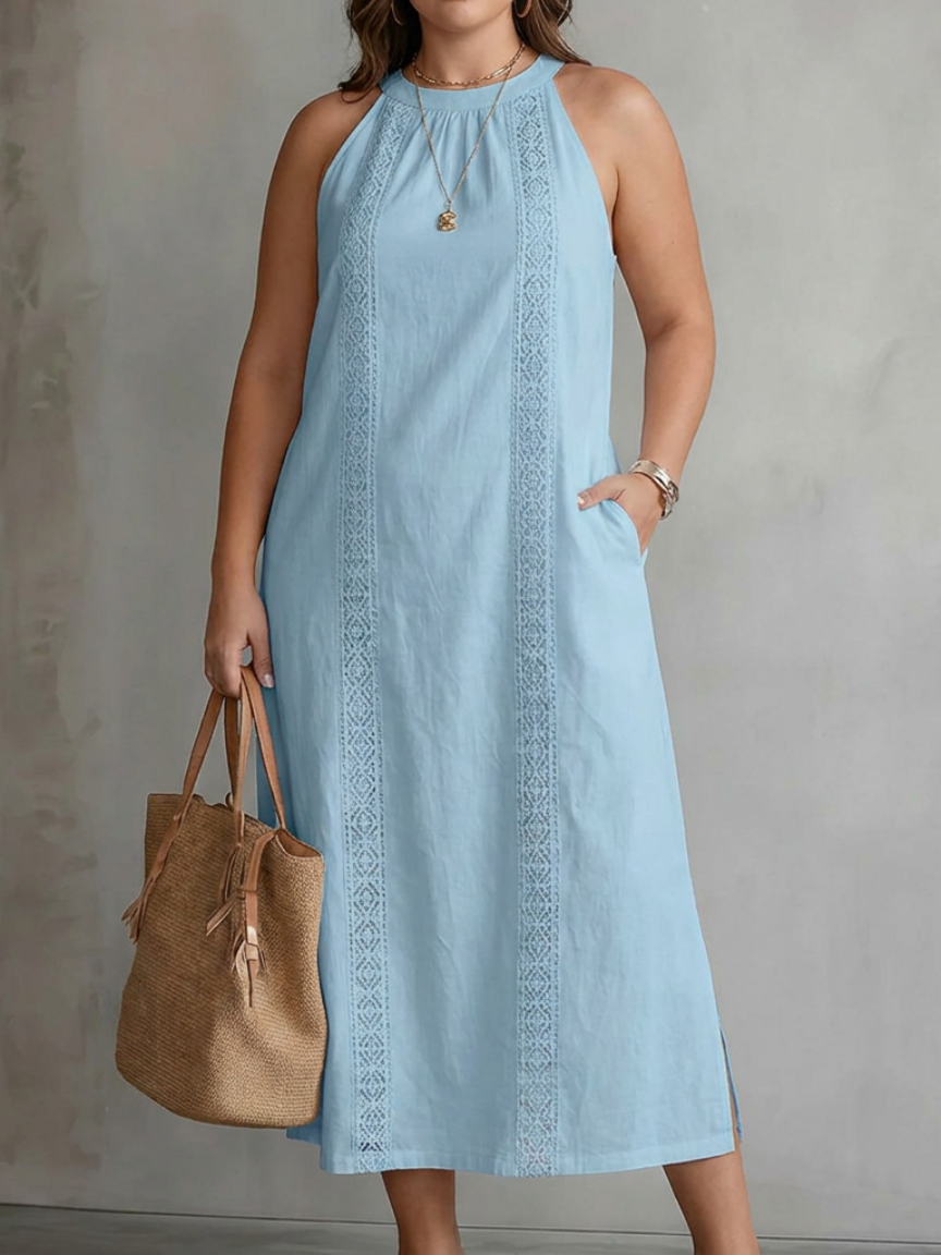 JIMENA™ - ELEGANT EMBROIDERED SUMMER MIDI DRESS