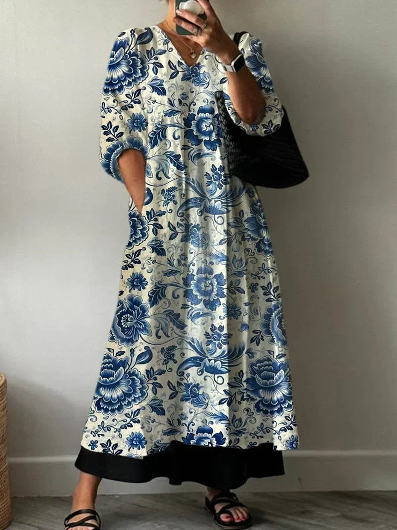MIA™ - ELEGANT FLORAL SUMMER MAXI DRESS
