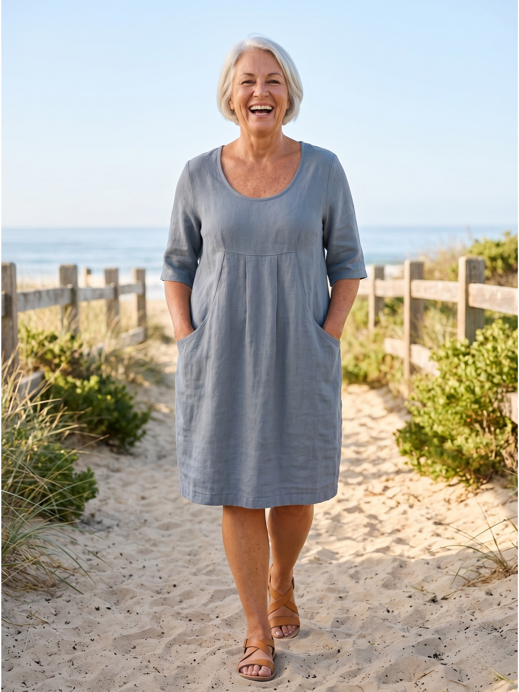 MARLEY™  - EVERYDAY POCKET MIDI DRESS