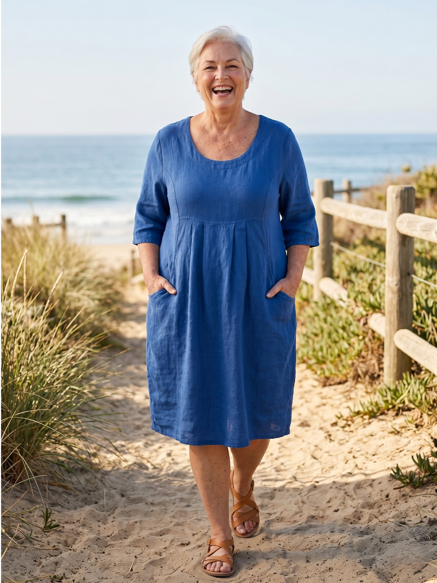 MARLEY™  - EVERYDAY POCKET MIDI DRESS