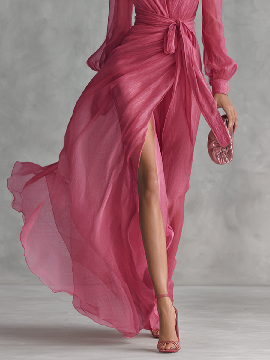 HELEN™ - ETHEREAL CHIFFON EVENING SUNSET DRESS