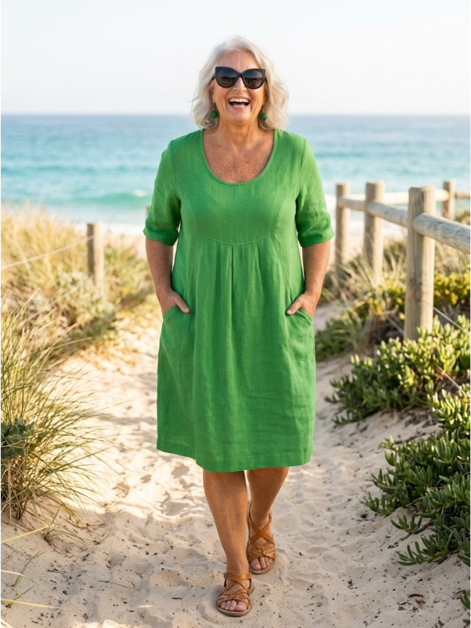 MARLEY™  - EVERYDAY POCKET MIDI DRESS