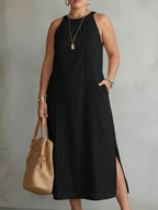 JIMENA™ - ELEGANT EMBROIDERED SUMMER MIDI DRESS