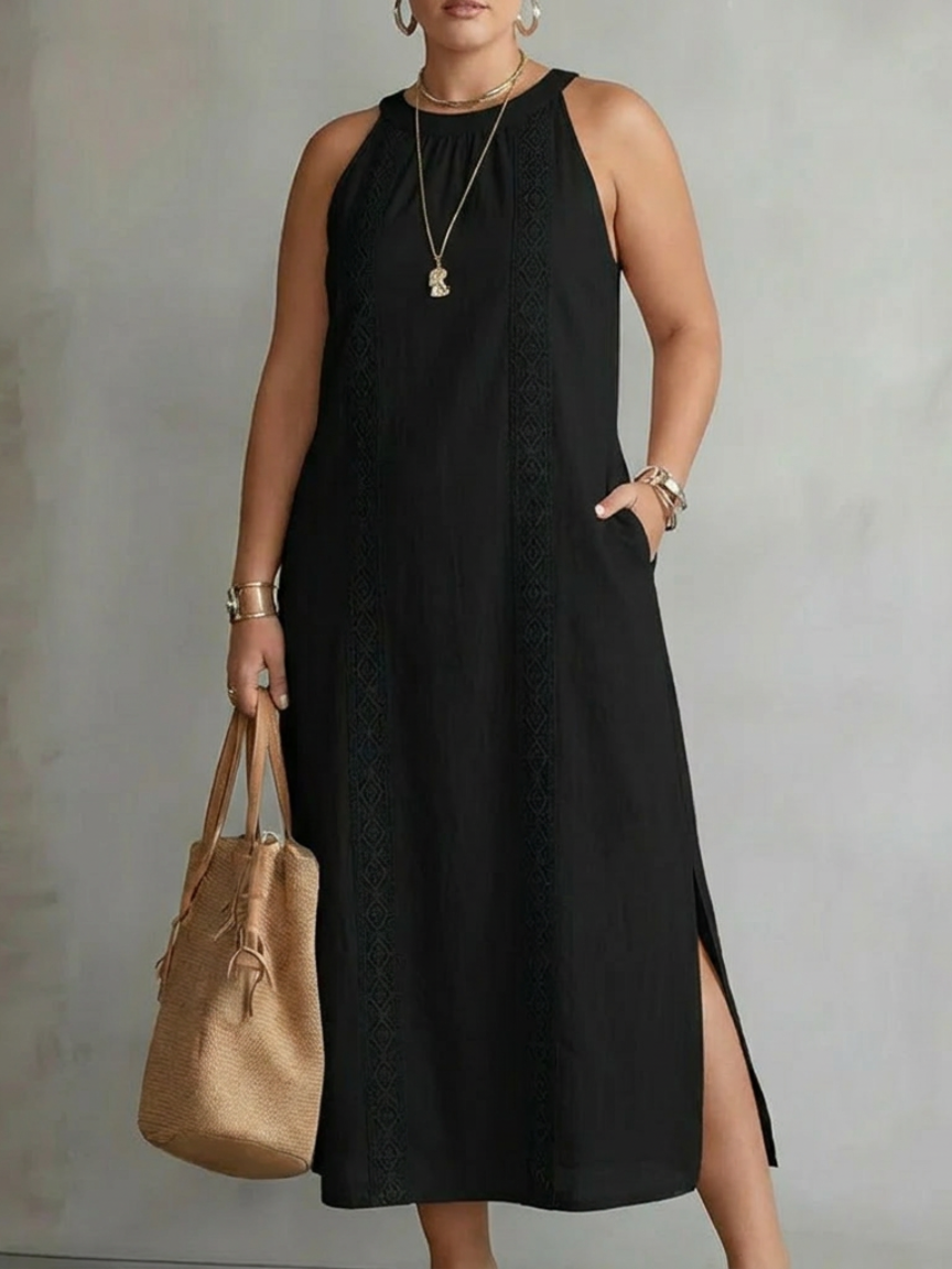 JIMENA™ - ELEGANT EMBROIDERED SUMMER MIDI DRESS