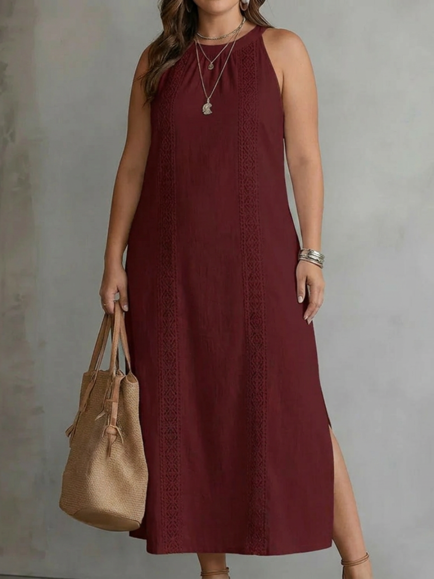 JIMENA™ - ELEGANT EMBROIDERED SUMMER MIDI DRESS