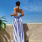 Printed 3-Piece Cutout Swimsuit Set