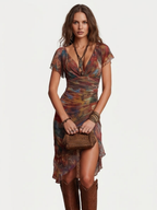 JUDY™ - BOHEMIAN PLEATED V-NECK MIDI DRESS