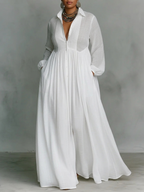 GLORIA™ - LINEN PATCHWORK MAXI DRESS
