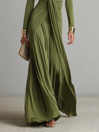 EVELYN™ - GLAMOUROUS SILK MAXI DRESS