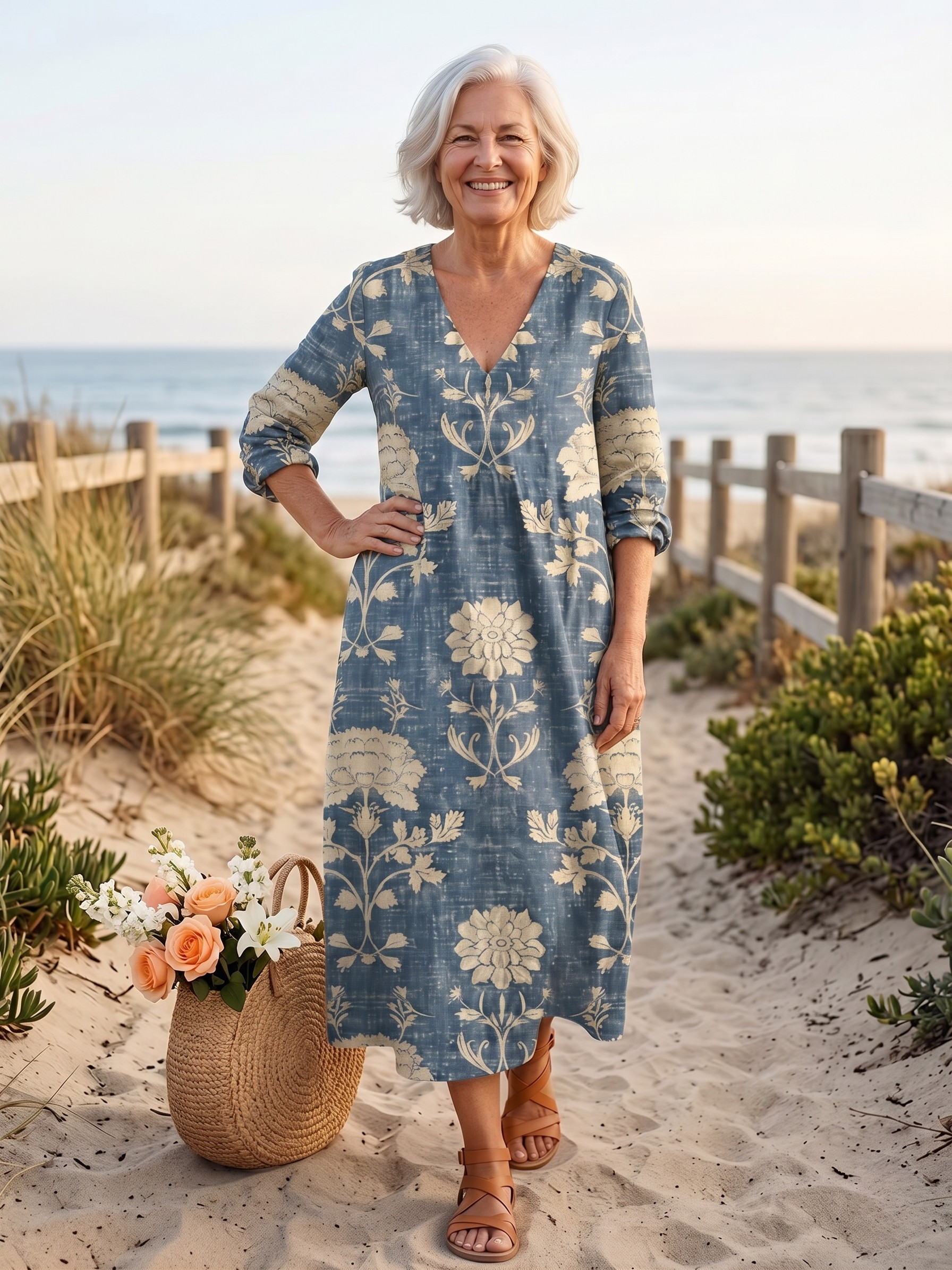 KARIN™  - EVERYDAY DRAPED MIDI DRESS