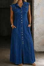 LIORA™ - PLUS SIZE DENIM DRESS