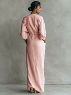 BETTY™ - ELEGANT LINEN V-NECK MAXI DRESS