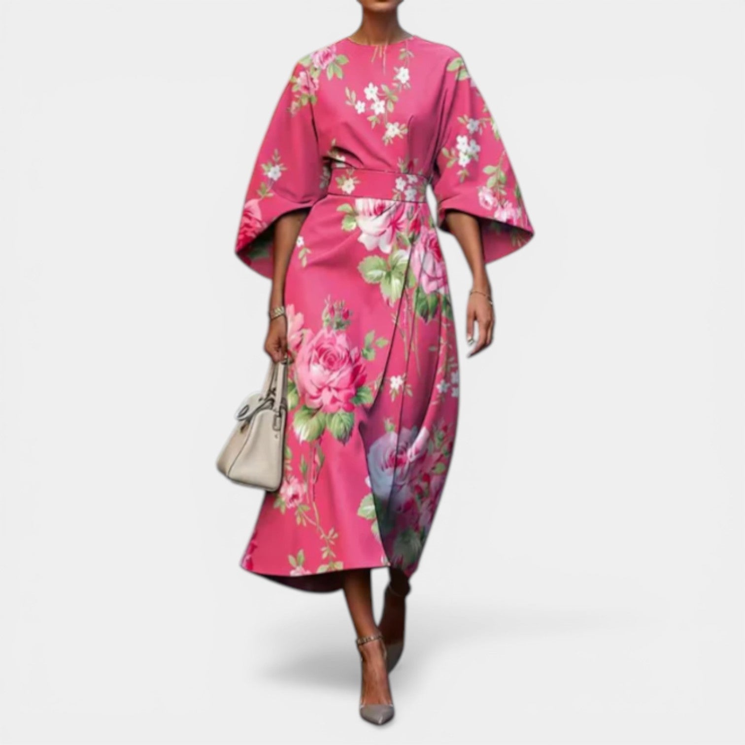 MOLLIE™ - ELEGANT FLORAL SPRING DRESS