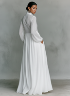 GLORIA™ - LINEN PATCHWORK MAXI DRESS