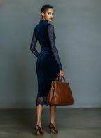 AUDREY™ - ELEGANT VELVET MIDI DRESS