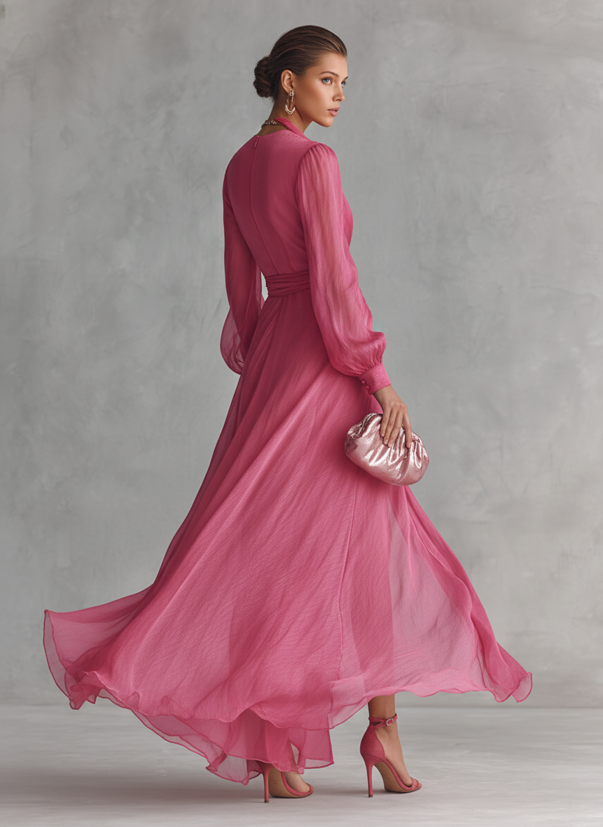 HELEN™ - ETHEREAL CHIFFON EVENING SUNSET DRESS
