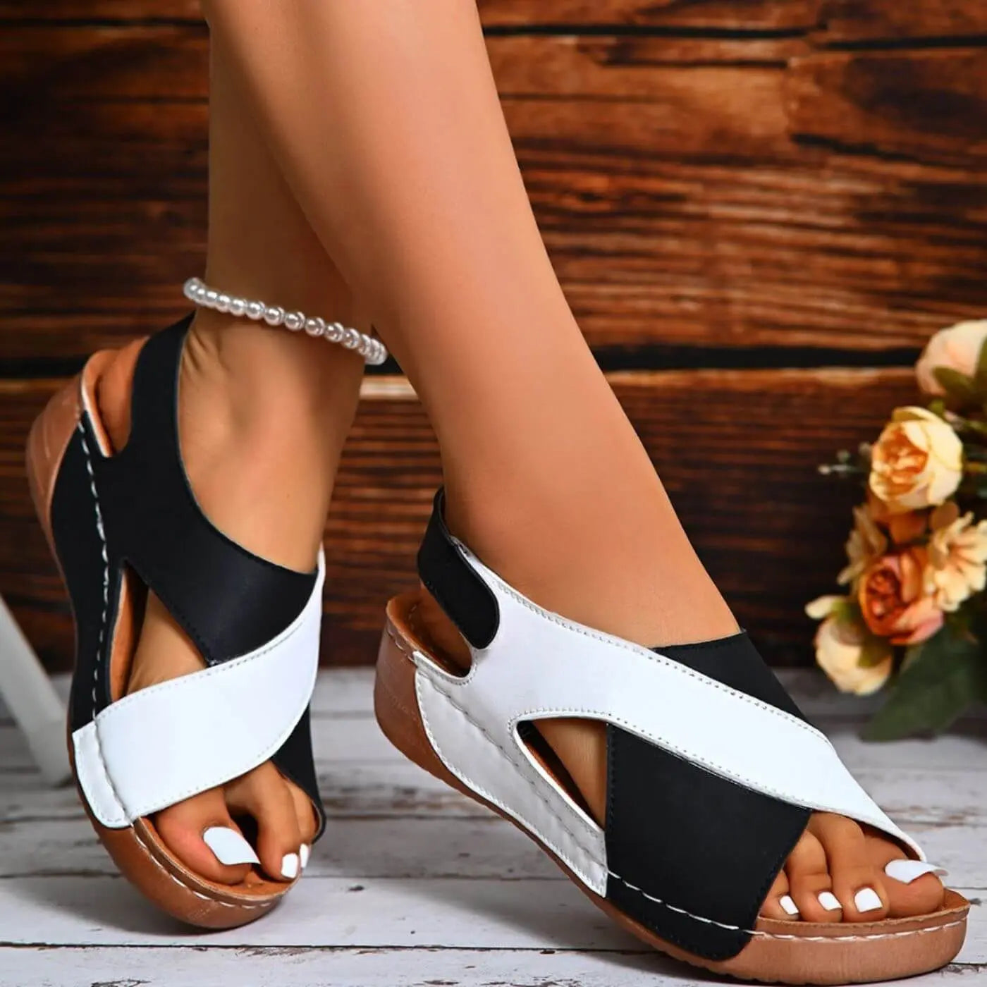 Nicole – Orthopedic Sandals with Open Toe