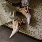 Serelle | Leather Slingback Heels