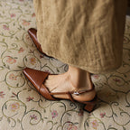 Serelle | Leather Slingback Heels