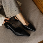 Serelle | Leather Slingback Heels