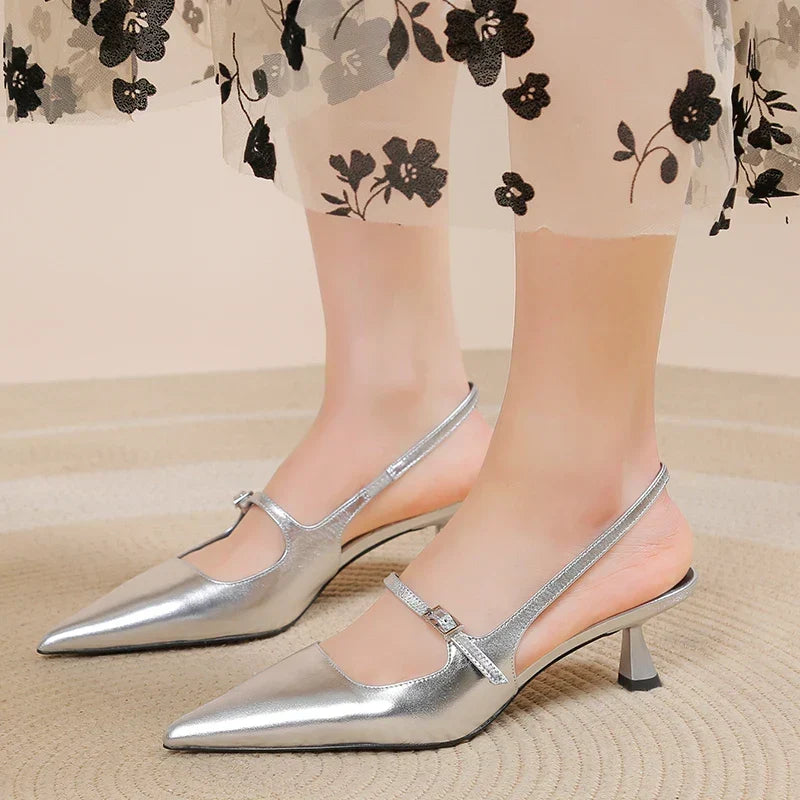 Stella | Slingback Kitten Heels