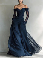 GERTRUDE™ - ELEGANT OFF-THE-SHOULDER MAXI DRESS
